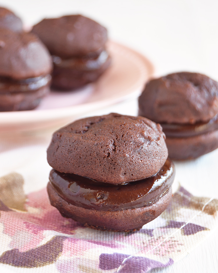 whoopies de chocolate