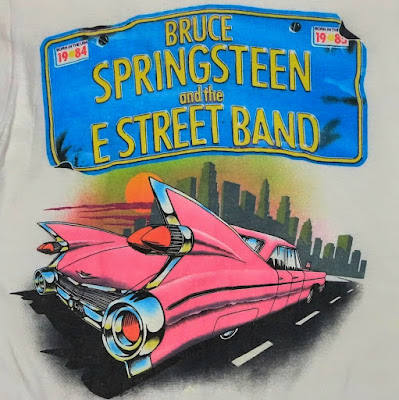 Bruce Springsteen "Pink Cadillac" t-shirt art