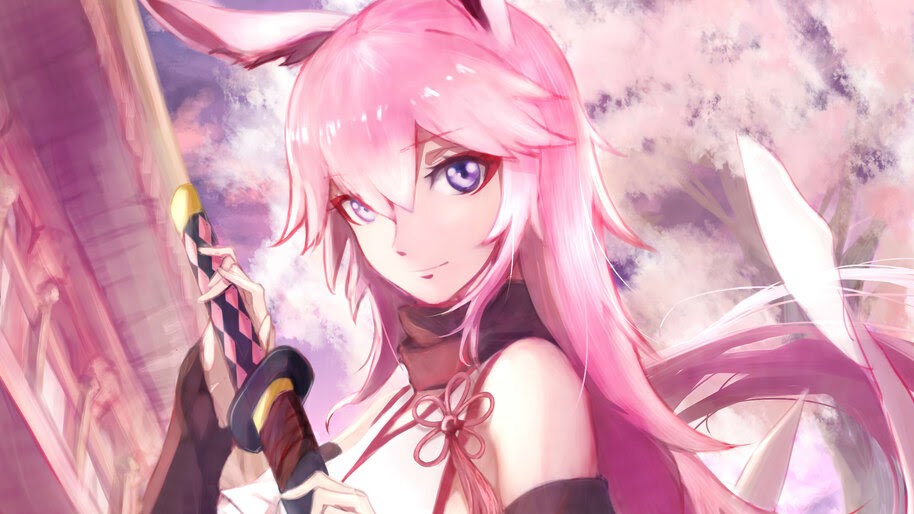 Anime Girl Pink Hair Honkai Impact 3rd Yae Sakura 4k Wallpaper 4 459