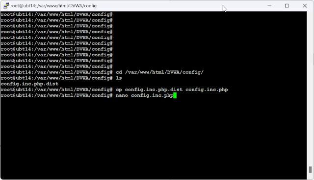 Edit file config.inc.php dengan editor nano