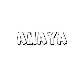 Nombre Amaya para colorear