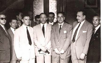 1951 - Visita del equipo lisboeta al local social del Club Ajedrez Ruy López Tívoli 06