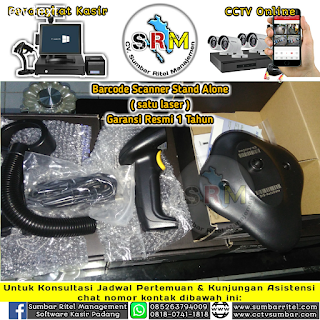 Scanner Barcode Stand Alone ( satu laser )