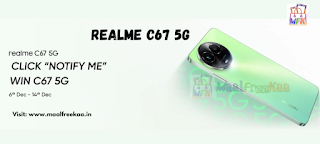 New Launch 5G Smartphone From Realme C67 5G Notify Me To Win Free