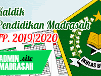 Kalender Pendidikan Madrasah RA, MI, MTS, MA TP. 2019/2020