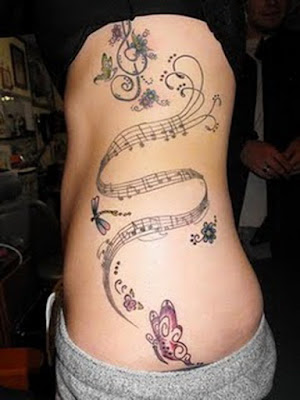 Musical tattoos Tattoo notes