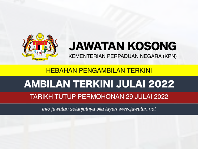 Jawatan Kosong Kementerian Perpaduan Negara (KPN) Julai 2022