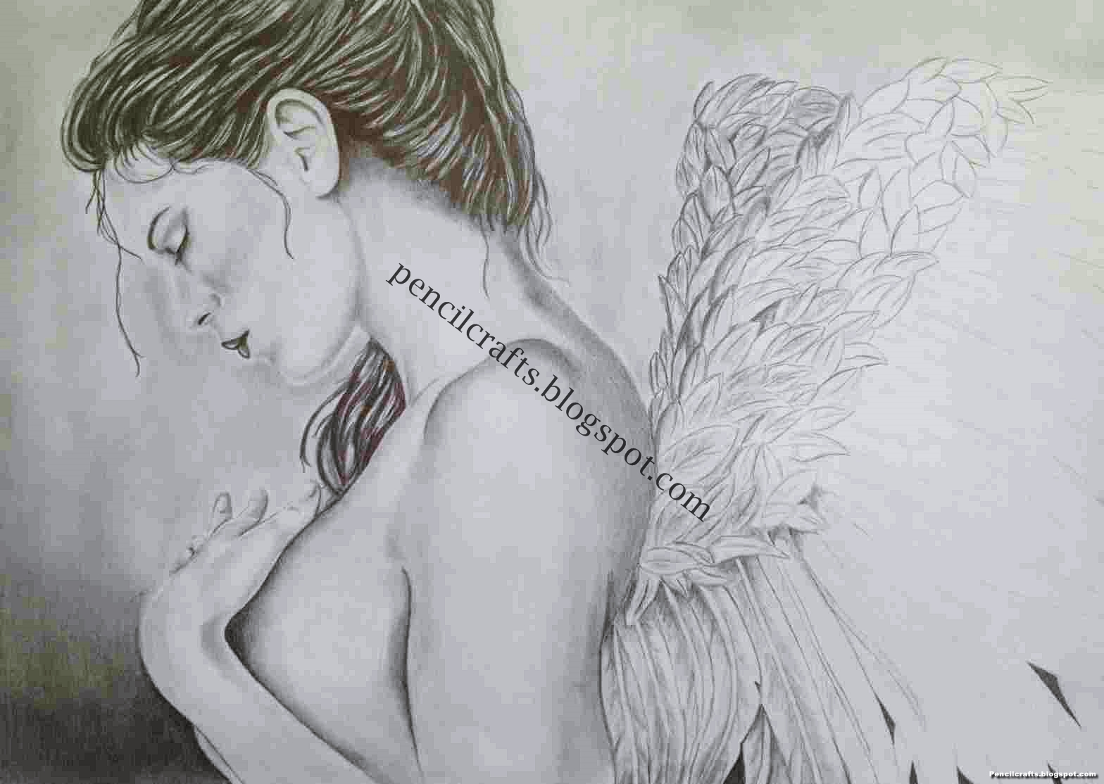 New Pencil Drawings Of Angels