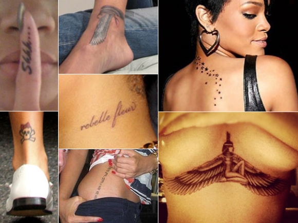 Rihanna 19 tattoos