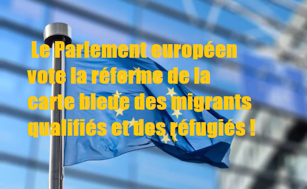 Immigration : Le Parlement européen vote la réforme de la carte bleue des migrants qualifiés et des réfugiés