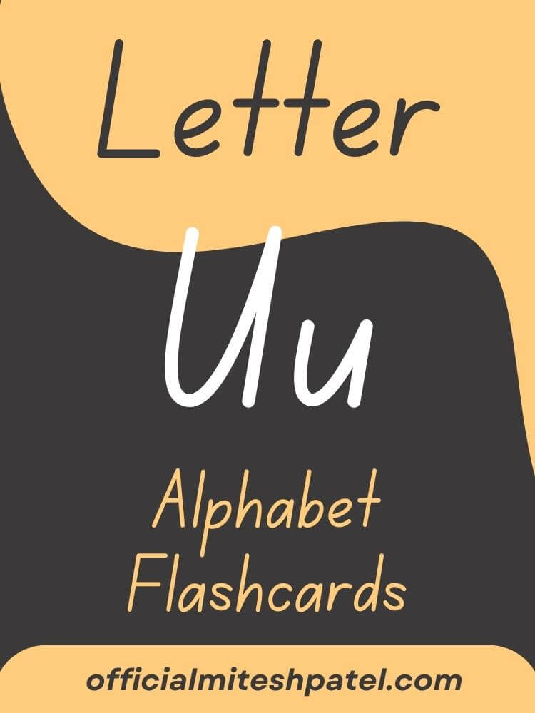 Free Printable Letter U Alphabet Flash Cards