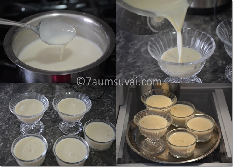 Milk pudding / agar agar pudding