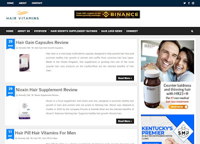 Hair Vitamins Review website