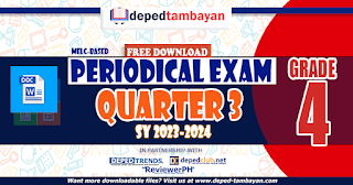 Grade 4 | 3rd Quarter Periodical Exam with TOS SY 2023-2024 , Free Download