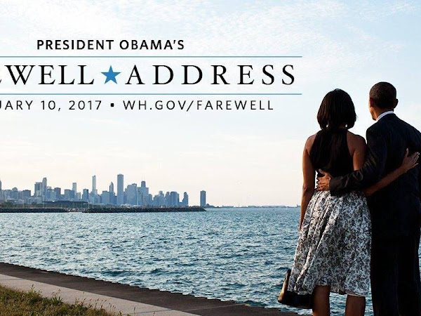 President Obama Farewell Address Tuesday Jan 10th