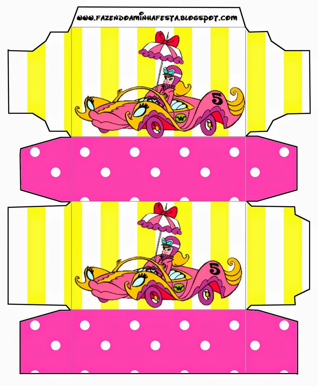 Penelope Pitstop Free Printable Box.