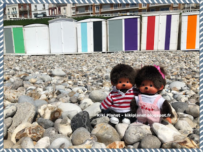 plage, sainte-adresse, le havre, 500 ans, kiki, monchhichi, mer, cabane, bebichhichi