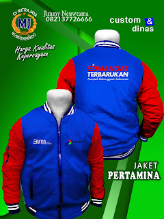 JAKET PERTAMINA  MERUPAKAN JAKET PERTAMBANGAN MINYAK dan GAS BUMI NEGARA, TERMASUK DALAM SERAGAM PERTAMINA. DIPAKAI SEBAGAI :  JAKET KANTOR PERTAMINA JAKET PERTAMINA JAKET TAMBANG PERTAMINA JAKET TACTICAL PERTAMINA  CV MITRA JAYA KONVEKSINDO KONVEKSI PENGADAAN JAKET, BAHAN JAKET TASLAN / DRILL / PARASUT / COVER ALL, LOGO PERTAMINA DI BORDIR, DESAIN RESMI / CUSTOM. MODEL JAKET BOMBER / HOODIE / TAMBANG.