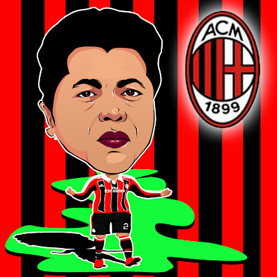 Photoshop Tutorials : Vector Cartoon, Karikatur Ebiet Jo AC Milan