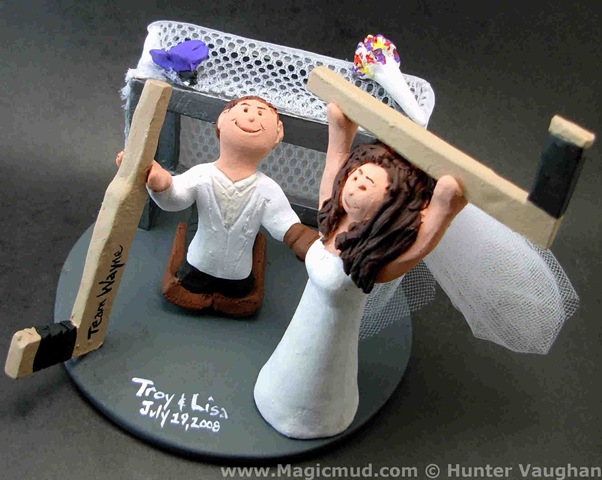 pregnant lady cake topper. Hockey Bride Cake Topper .