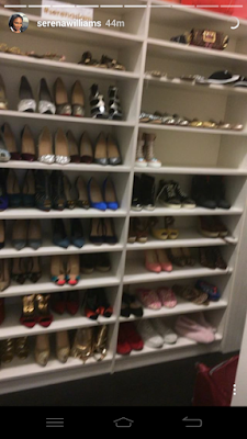 Serena Williams shows off her shoe & bag closet (photos) 