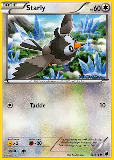 Starly Plasma Freeze Pokemon Card