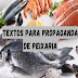 3 textos prontos para propaganda de peixaria
