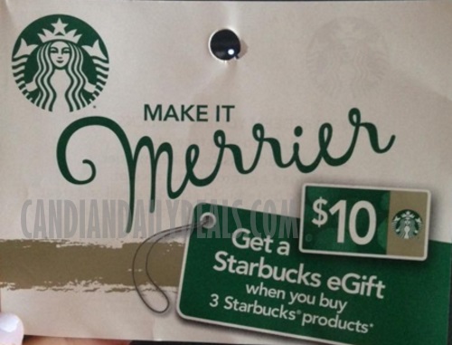 Starbucks Make It Merrier Free $10 eGift Card