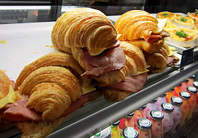 croissants filled with ham