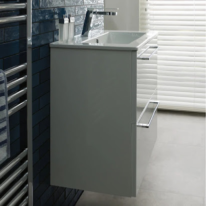 Bathroom Wall Mounted Unit with Two Drawers