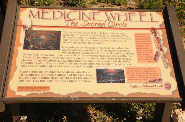 Medicine Wheel explanatory sign