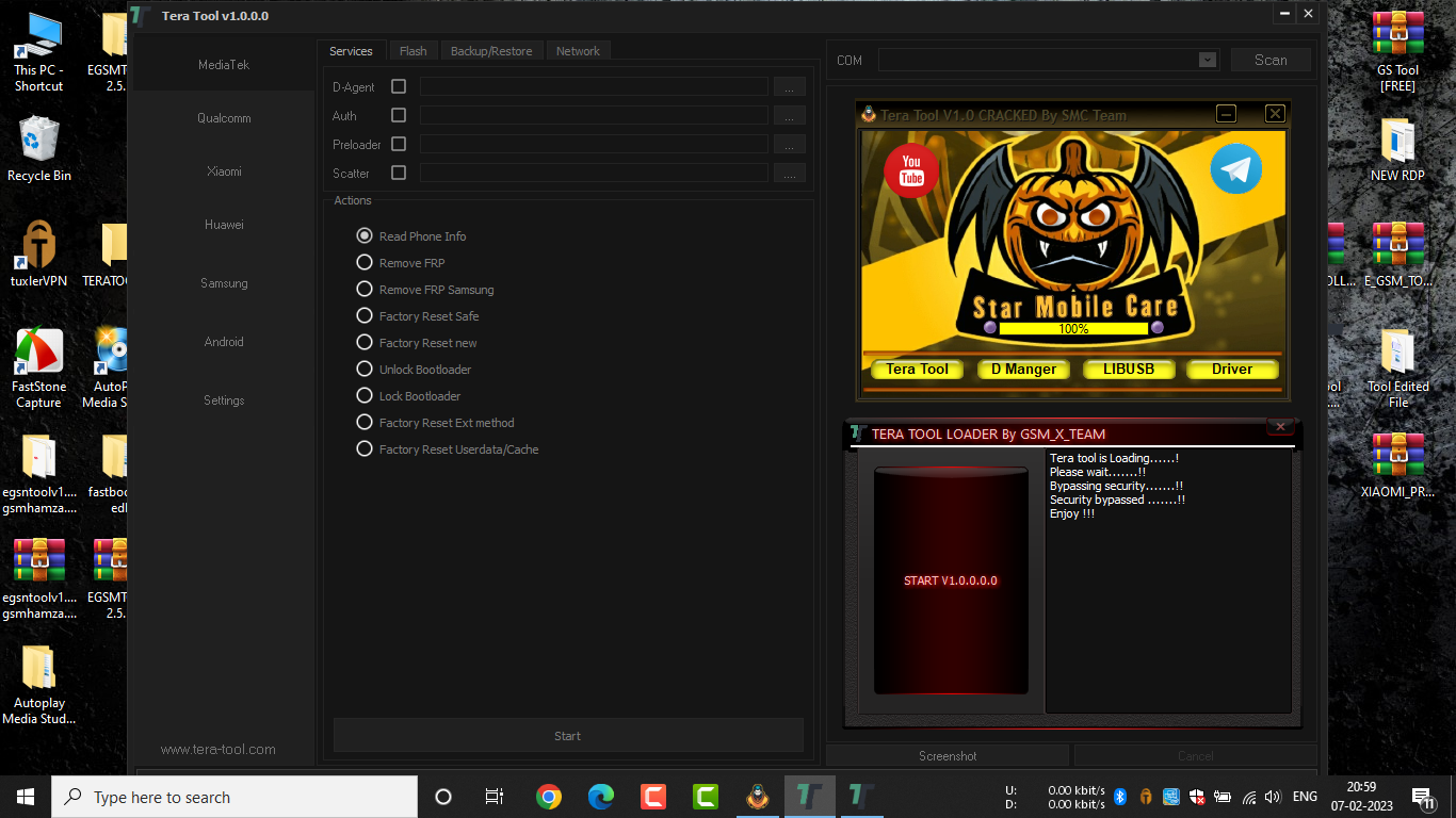 FREE Download Tera Tool V1.0 No Need Activation By GSMXTEAM