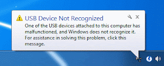 USB not recognized