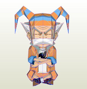 Fairy Tail Makarov Dreyar Papercraft Paperized Crafts