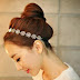 Housweety New Lovely Metallic Sweet Lady Hollow Rose Flower Elastic Hair Band Fashion Headband - Gold