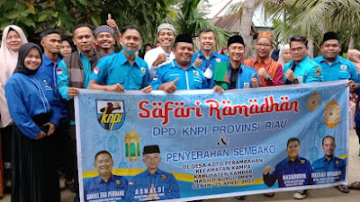 Syafari Ramadhan, DPD KNPI Riau & Kampar Bagikan Setengah Ton Beras dan Santuni Anak Yatim
