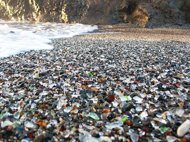 happened to what has come to be known as glass beach just outside fort ...