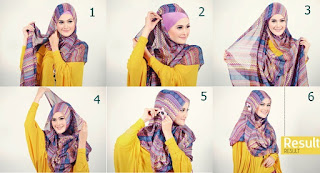 cara memakai hijab pashmina terbaru 9