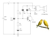 Circuito del canario electrónico.