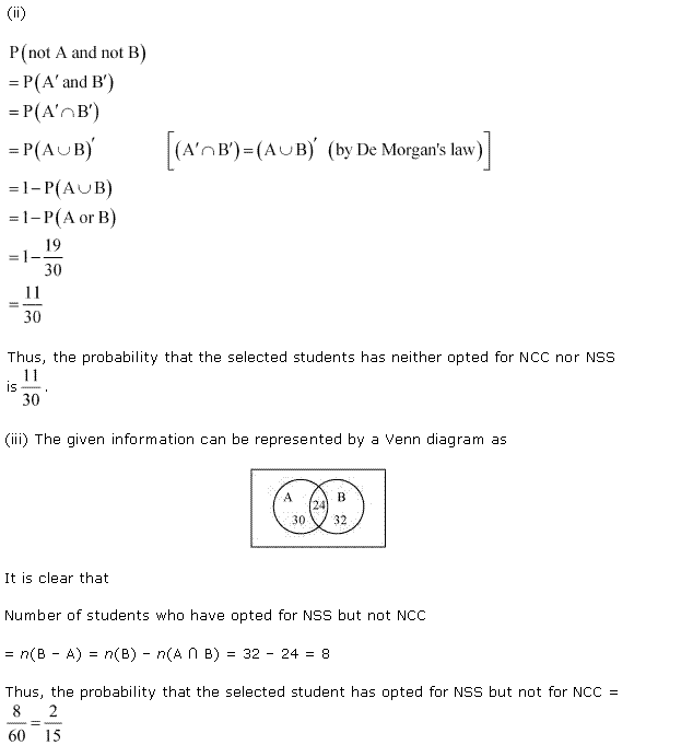 Solutions Class 11 Maths Chapter-16 (Probability)