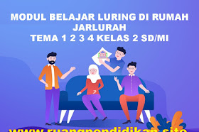 Modul Belajar Luring Di Rumah (Jarlurah) Tema 1 2 3 4 Kelas 2 SD/MI Semester 1 Kurikulum 2013