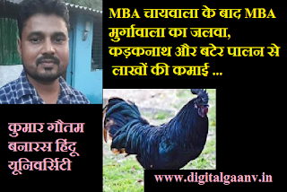 मार्किट में अब MBA मुर्गा वाला, महीने में लाखो की कमाई।