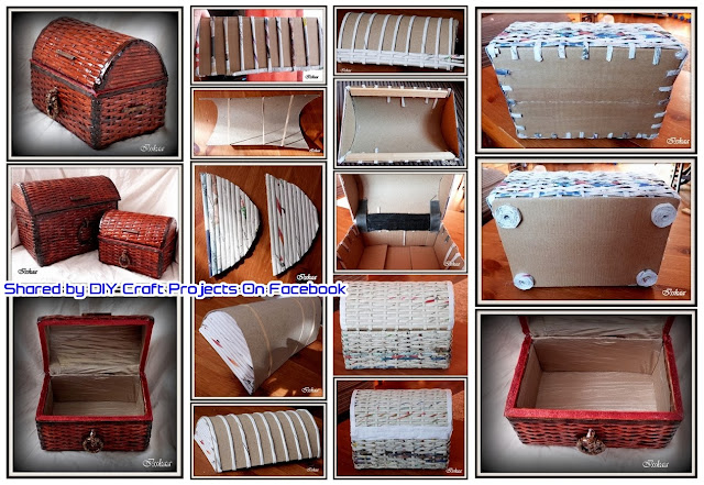 Diy Old Newspaper Box to Store Things