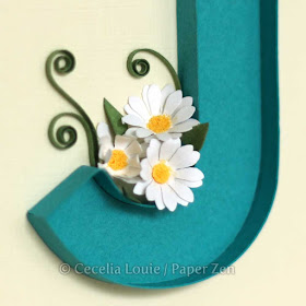 how to quilling letters tutorial pattern