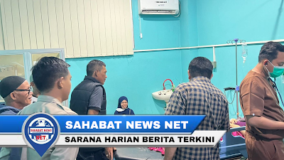 Anggota PPK Jalani Perawatan Di RSU Lasinrang, Ketua KPU Dan Kasat Intelkam Polres Pinrang Menjenguk