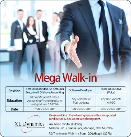 XL Dynamics Mega Walkin Drive On 2nd February, 2017 ...