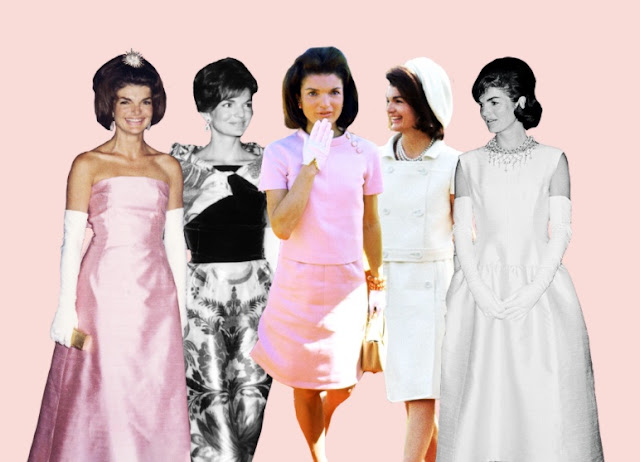 First Lady Jackie Kennedy fashion and style in dresses