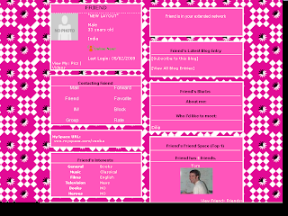 Pink Skinny Myspace Layouts