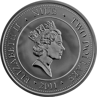 Niue 2 Dollars Queen Elizabeth II