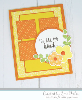 You Are Too Kind card-designed by Lori Tecler/Inking Aloud-stamps and dies from Reverse Confetti